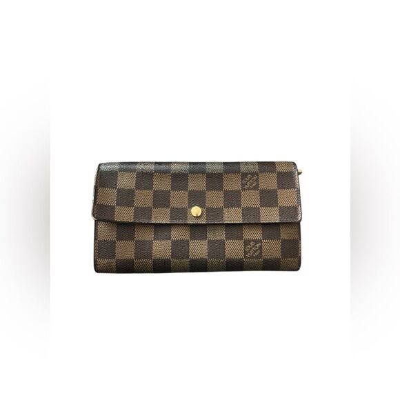 LOUIS VUITTON Damier Ebene Sarah Wallet - Picture 2 of 16